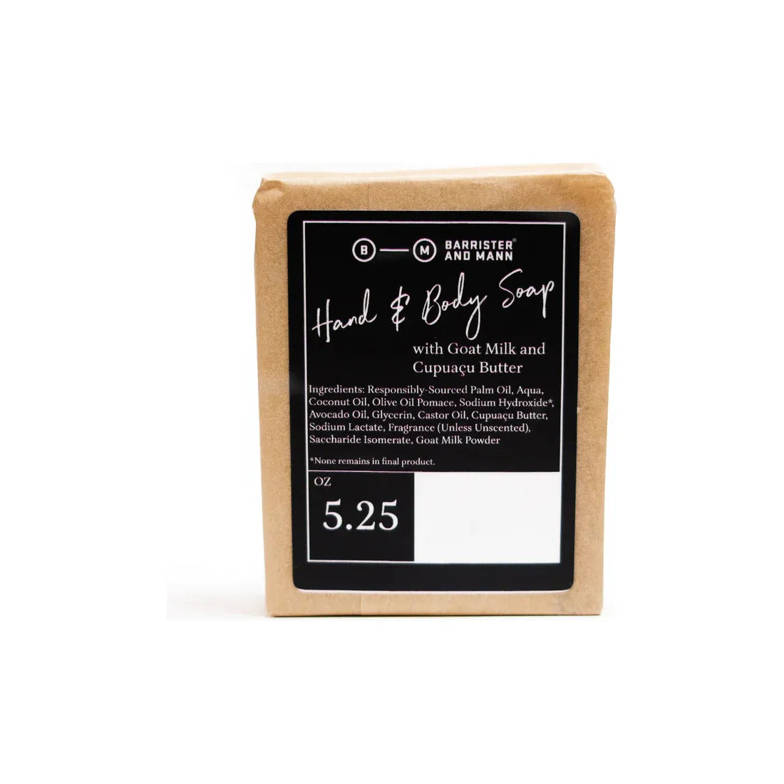Collection de savon pour les mains et le corps Barrister & Mann
