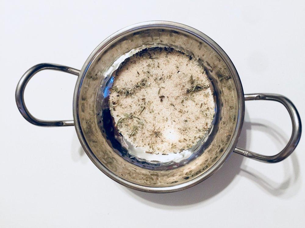 Rosemary Sage infused artisan culinary sugar - Korvel