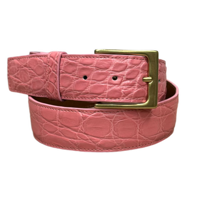 Ceinture en Cuir Complet en Rose Bonbon