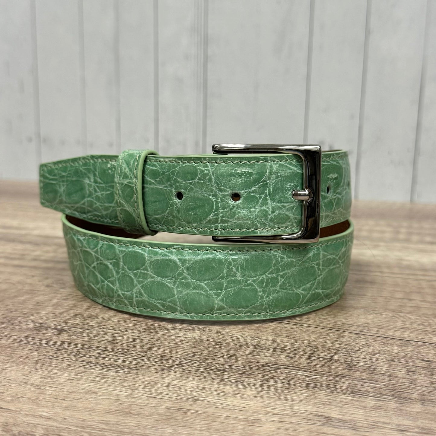 Mint Glazed Full Skin Belt