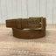 Ceinture en cuir pleine peau mate marron clair