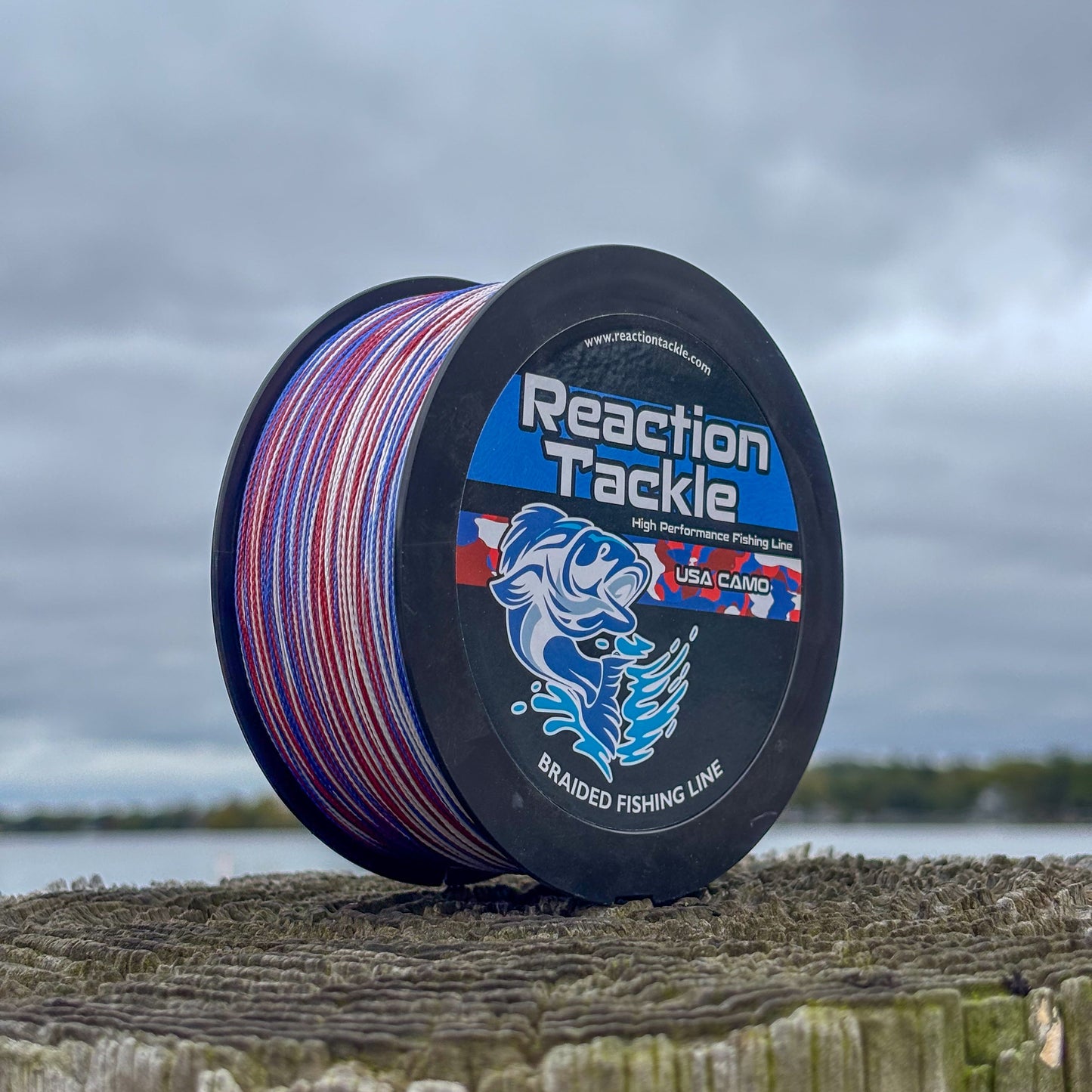 Línea de pesca trenzada USA Camo Reaction Tackle: resistencia y sensibilidad inigualables