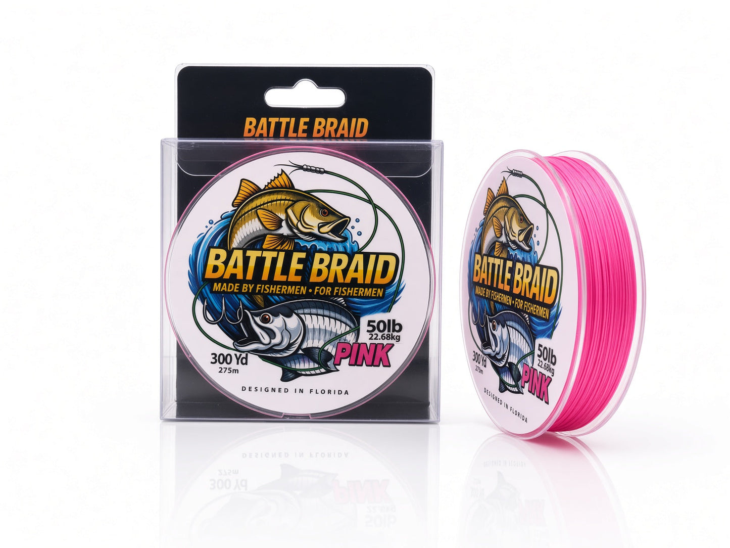 Premium Pink 300 Yard 8x PE Fishing Braid