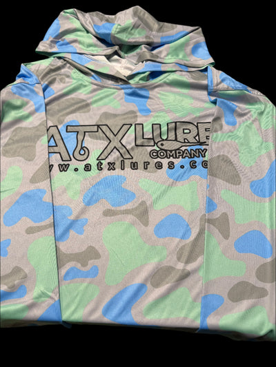 Saltwater Blue Camo Fishing Shirt – UPF 50+ Performance Long Sleeve