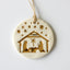 Handcrafted Gold Leaf Nativity Tree Ornament - Korvel