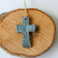Lace-Embellished Flared Cross Ornament - Korvel