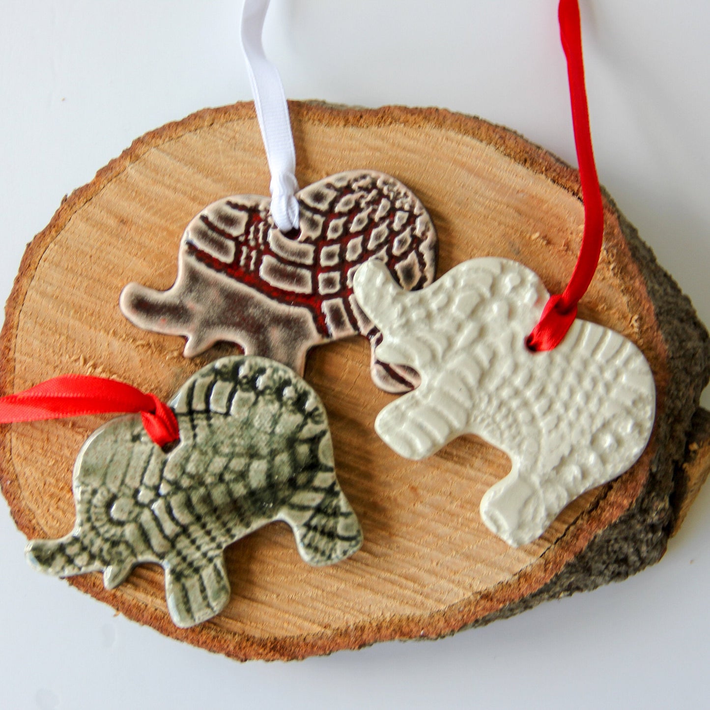 Charming Handmade Elephant Holiday Ornament - Korvel
