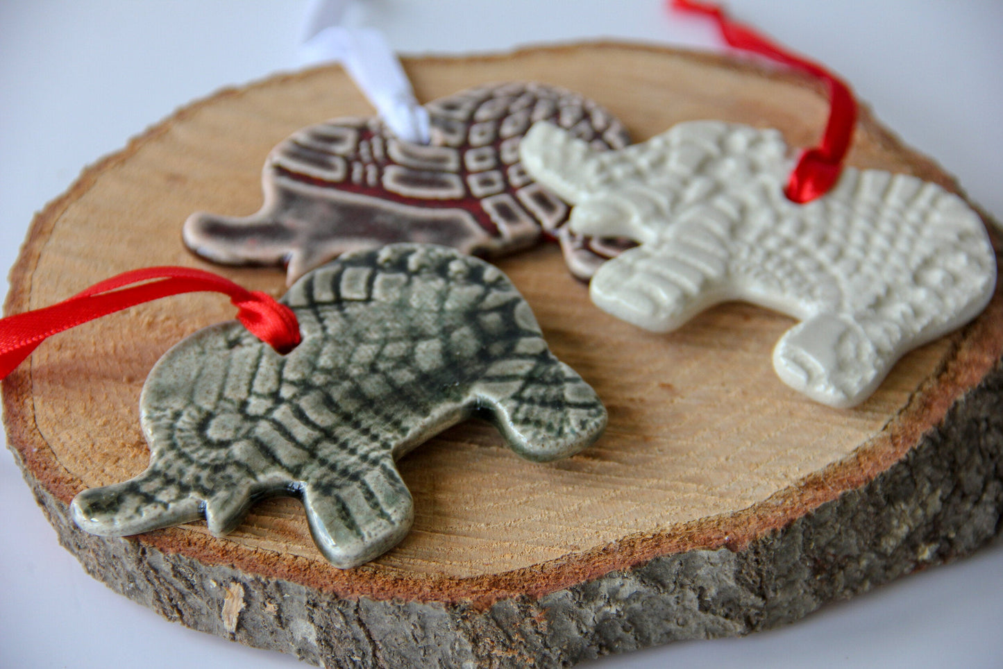 Charming Handmade Elephant Holiday Ornament - Korvel