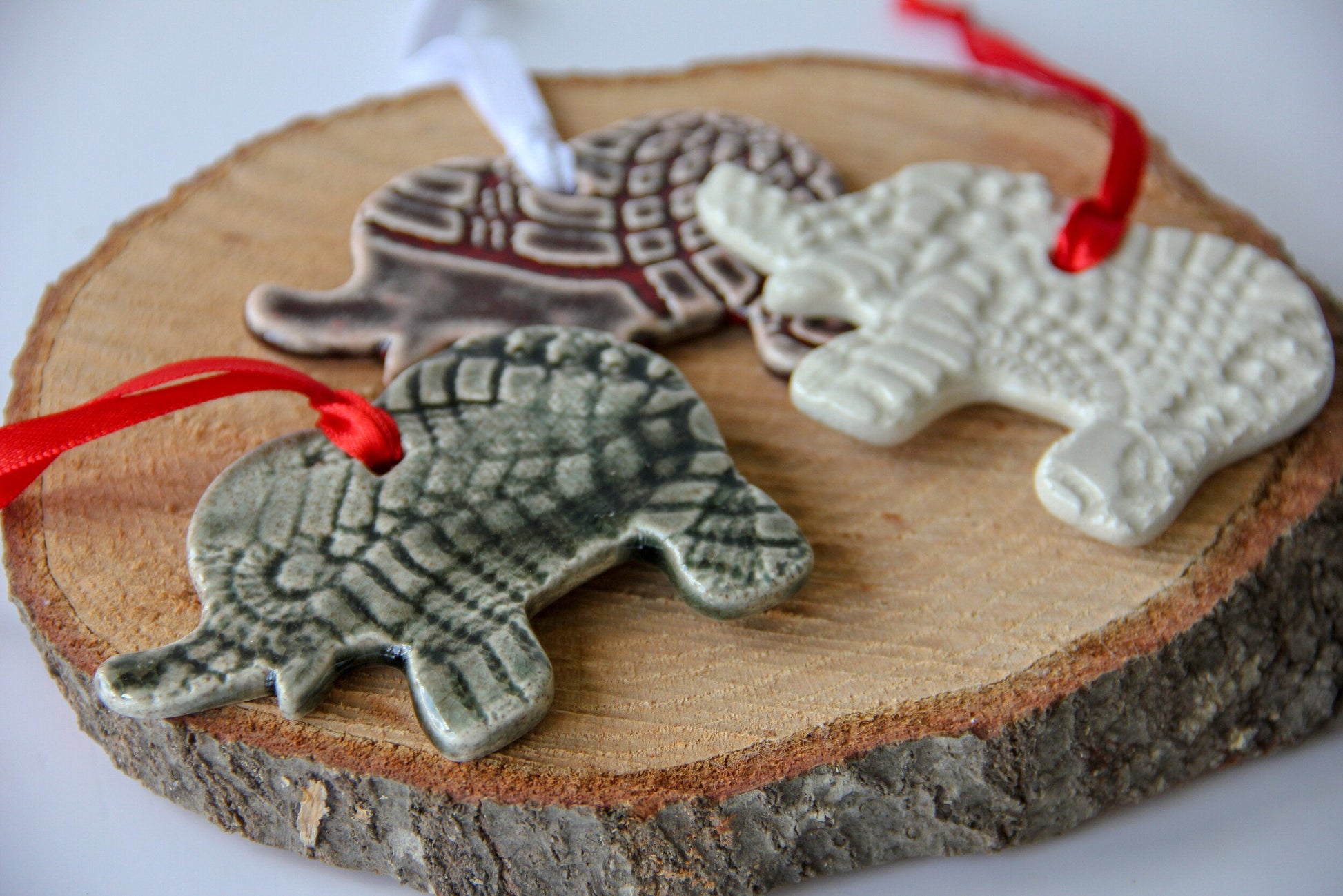 Charming Handmade Elephant Holiday Ornament - Korvel