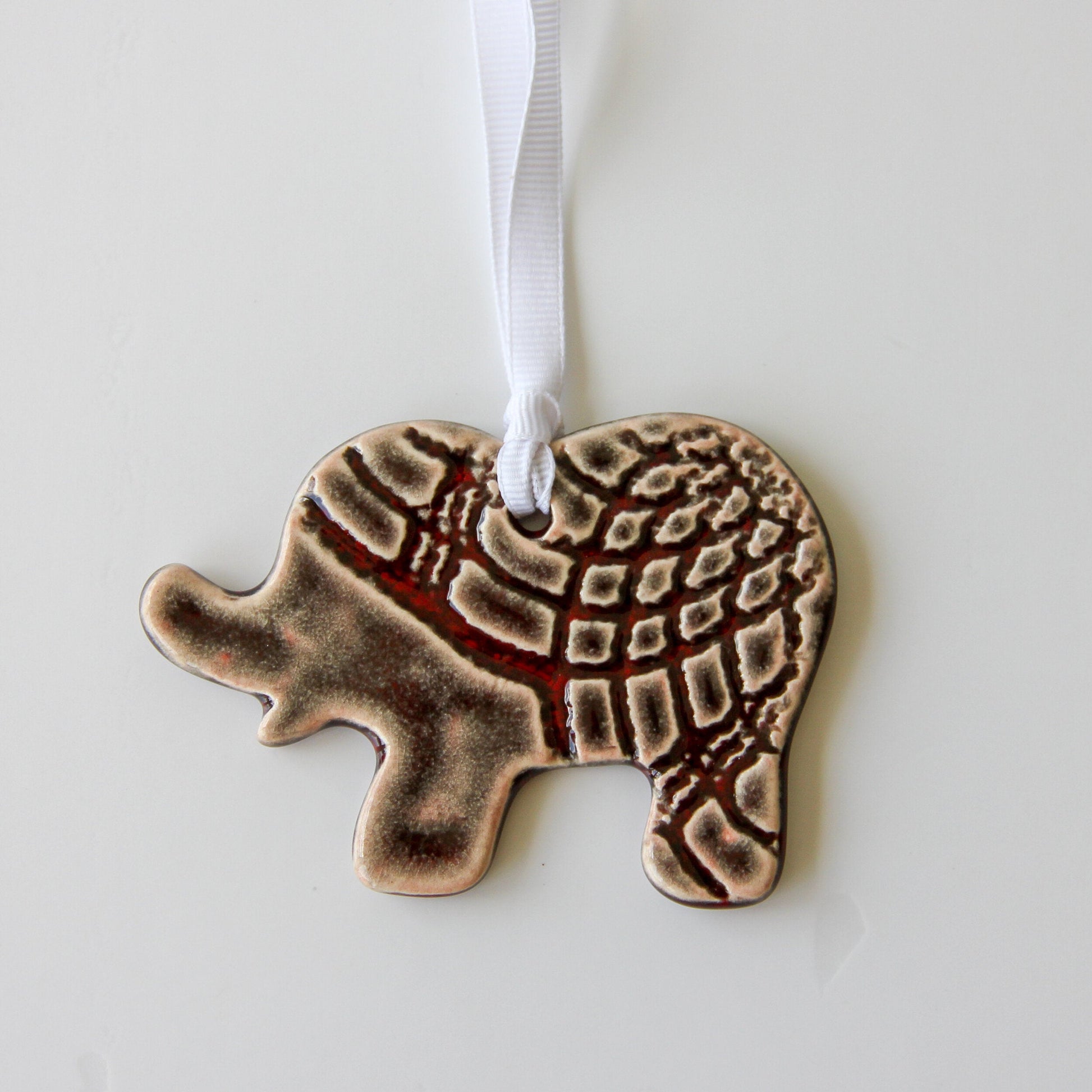 Charming Handmade Elephant Holiday Ornament - Korvel