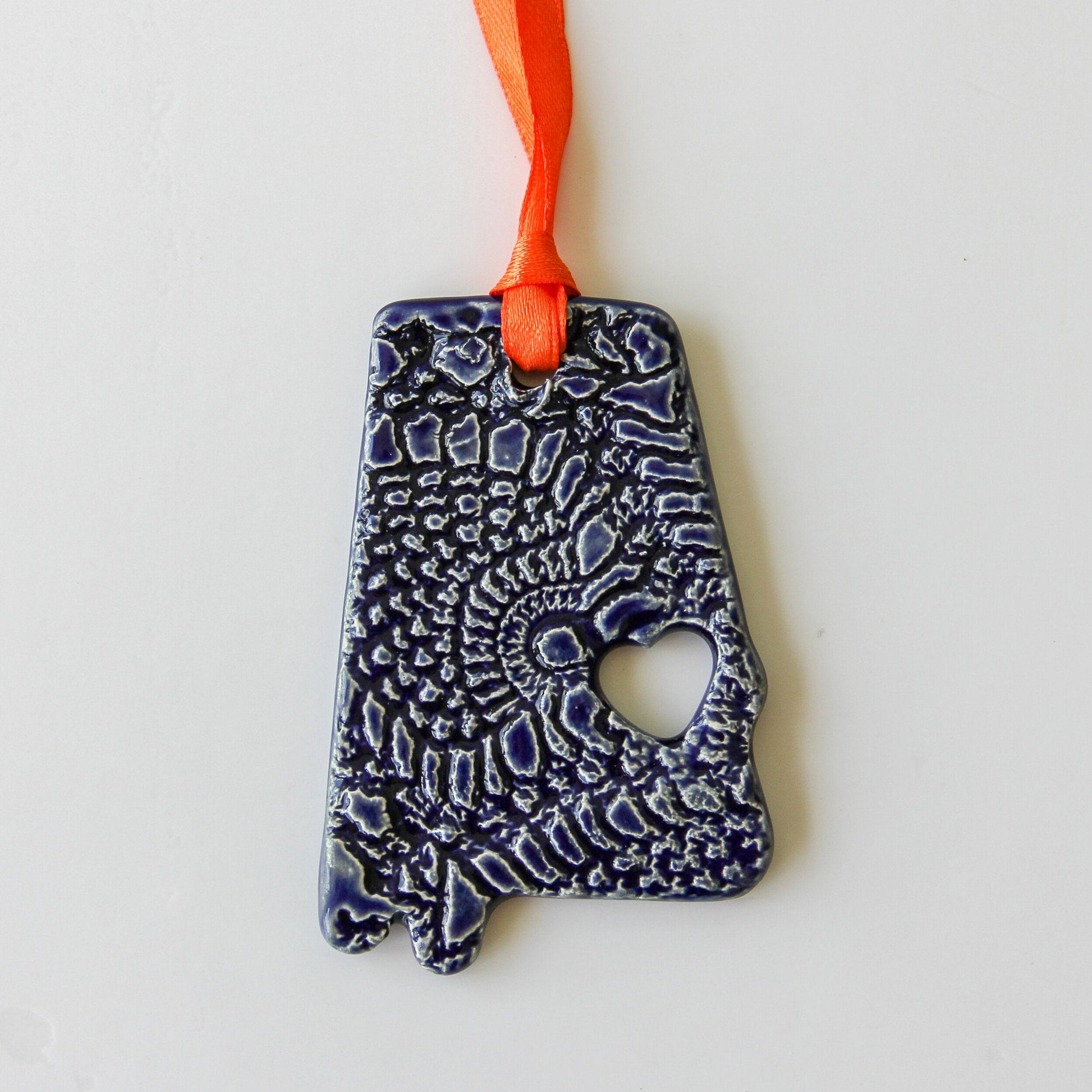 Auburn Spirit Alabama Heart Ornament - Korvel