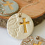 Handcrafted Gold Leaf Cross Ornament - Korvel