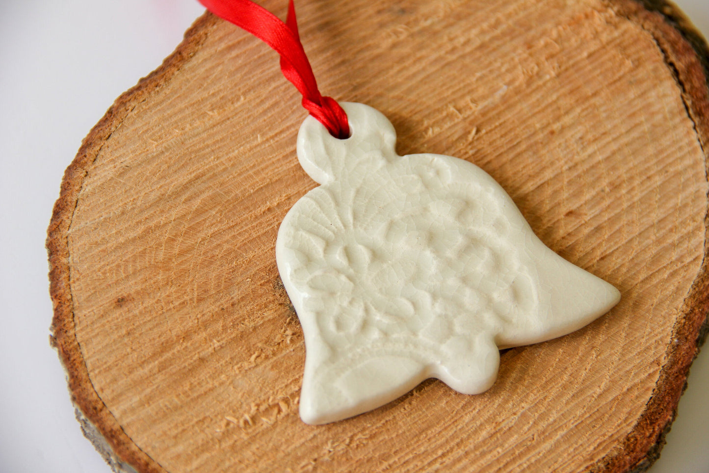 Handmade Bell Center Support Ornament