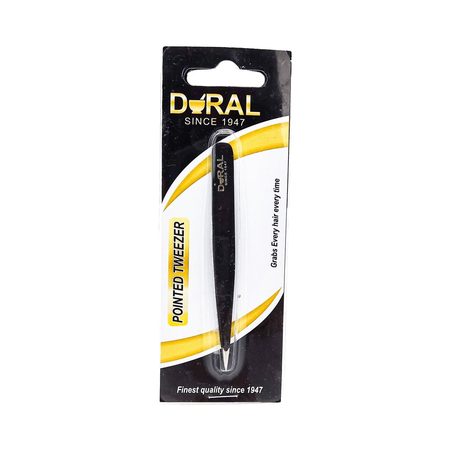 Pince à épiler pointue Dural en noir
