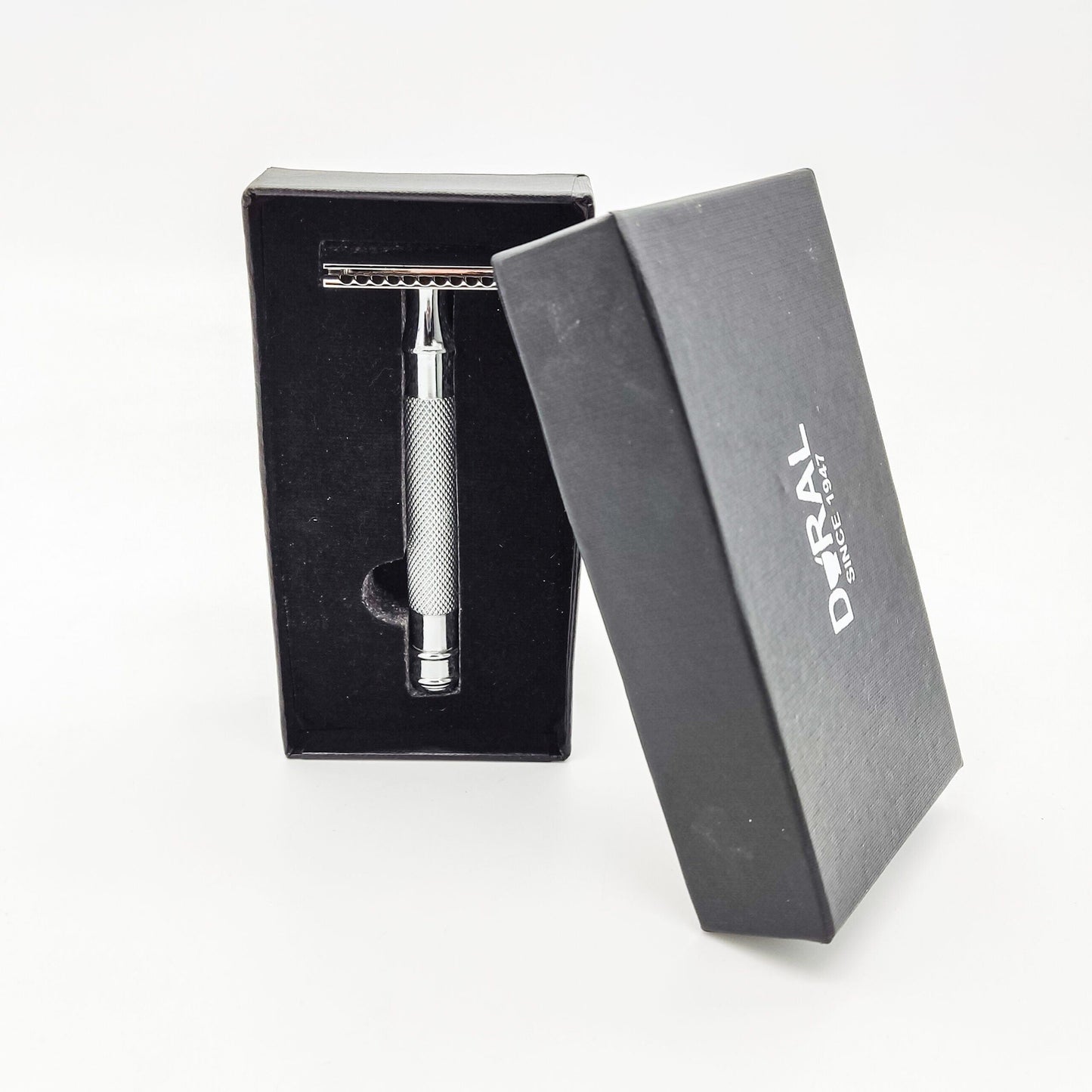 Dural Eyan Chrome Doble Cuchilla Maquinilla de Afeitar con Funda