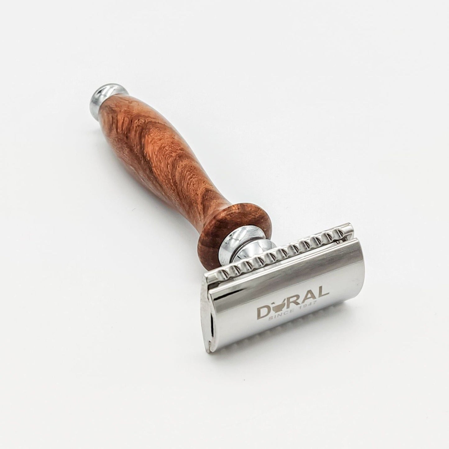 Rasoir de sécurité à double tranchant en bois de Sheesham Dural avec pochette