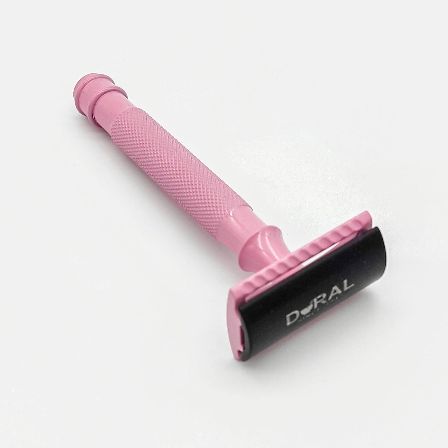 Dural Heavy Stroud Head Double Edge Safety Razor - Pink/Black