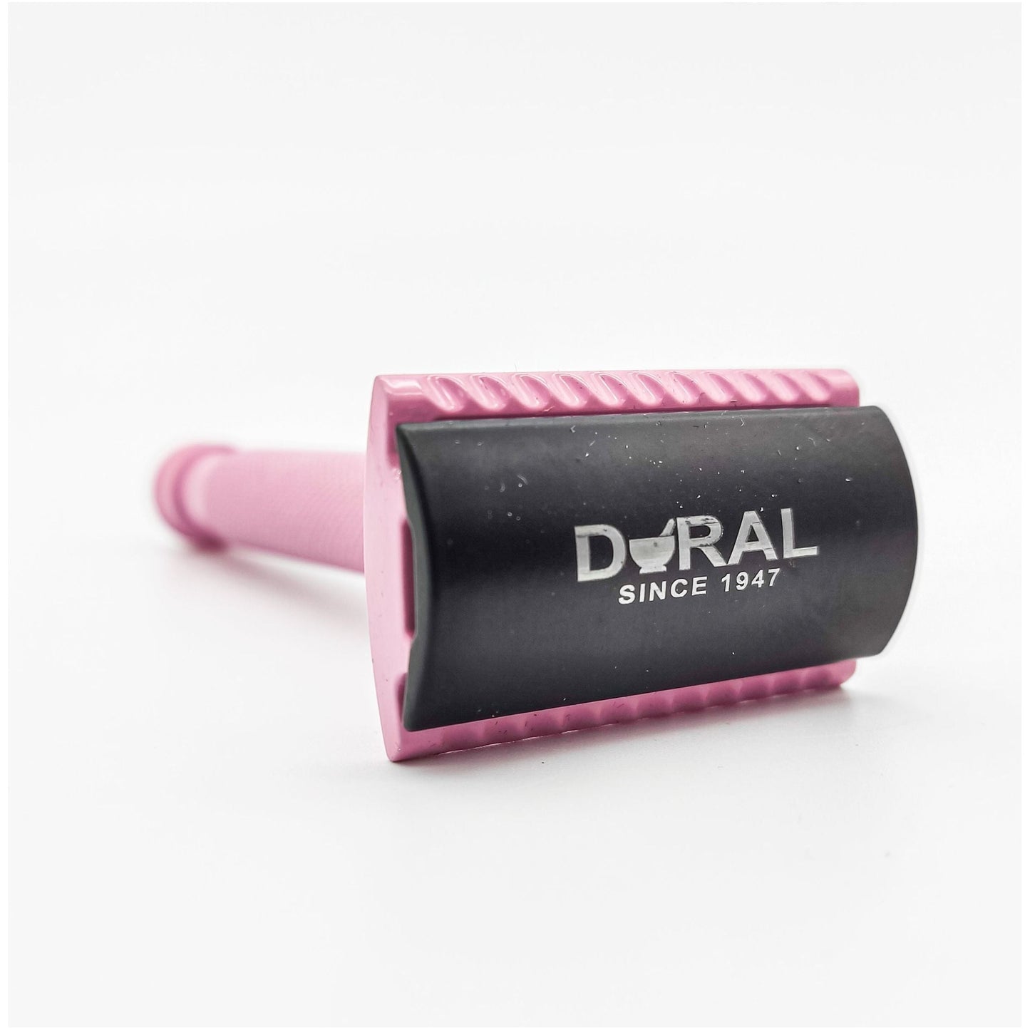 Dural Heavy Stroud Head Double Edge Safety Razor - Pink/Black