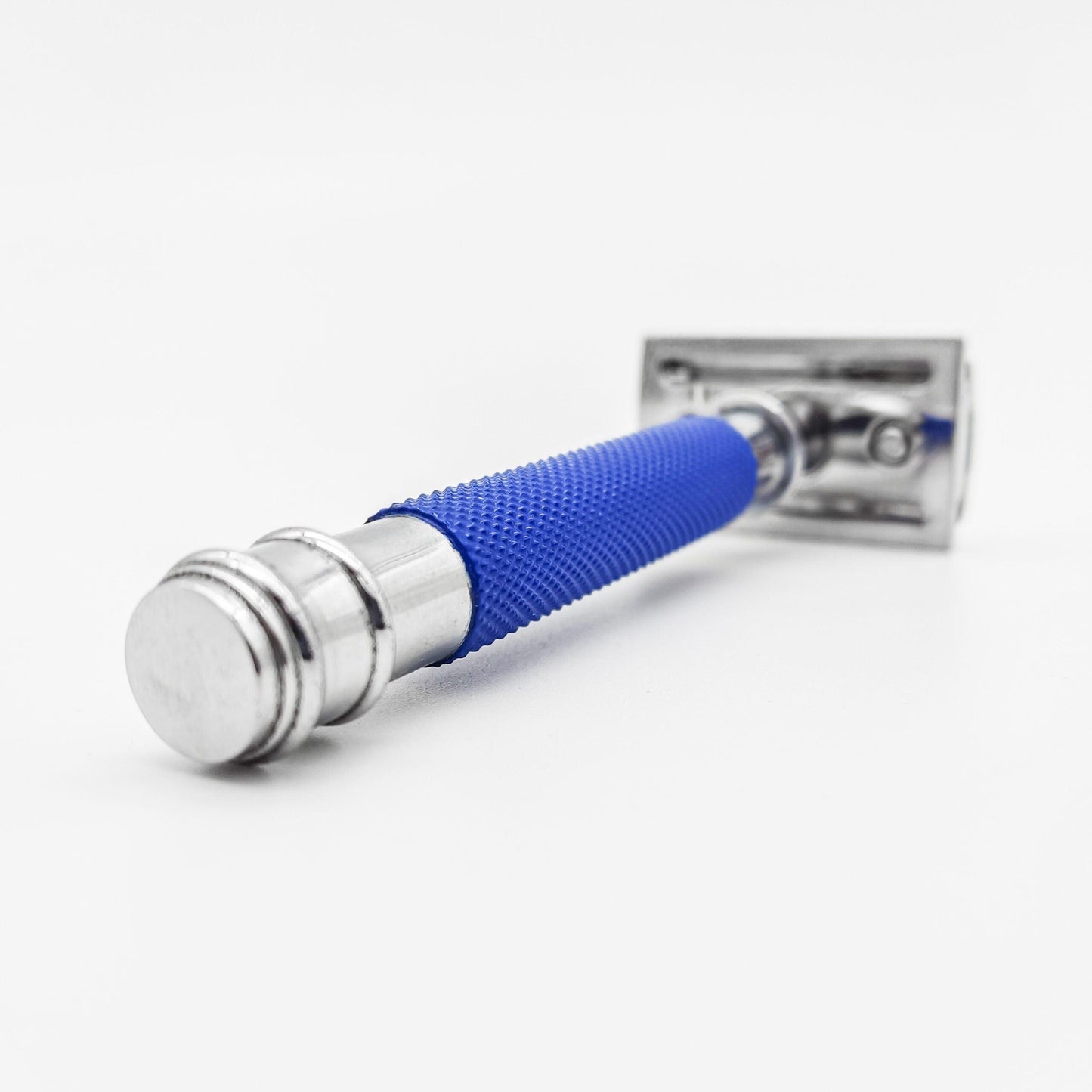 Rasoir de sécurité à double tranchant Dural Heavy Stroud - Bleu/Argent