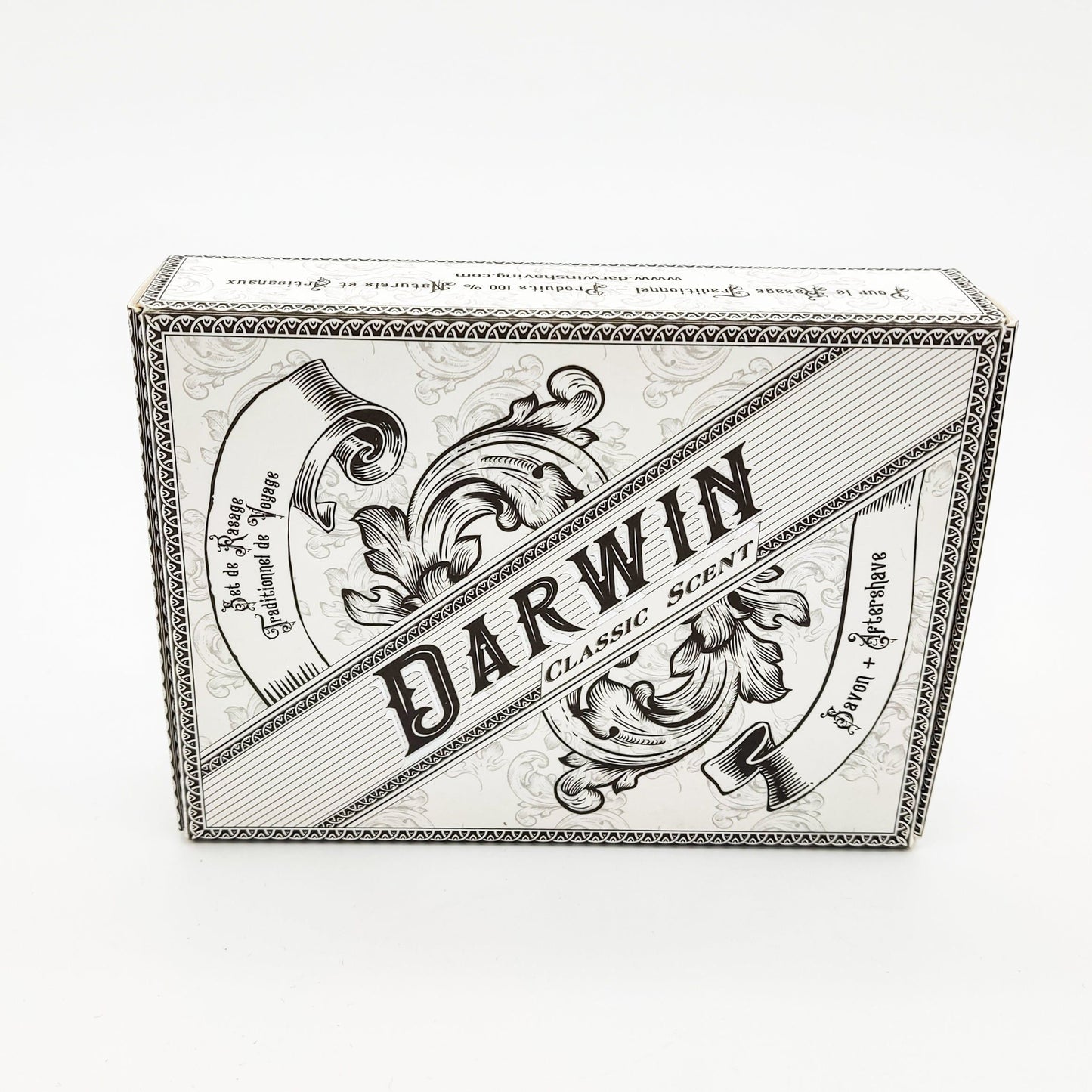 Juego de Afeitado Clásico Darwin para Viajes - Crema y Aftershave