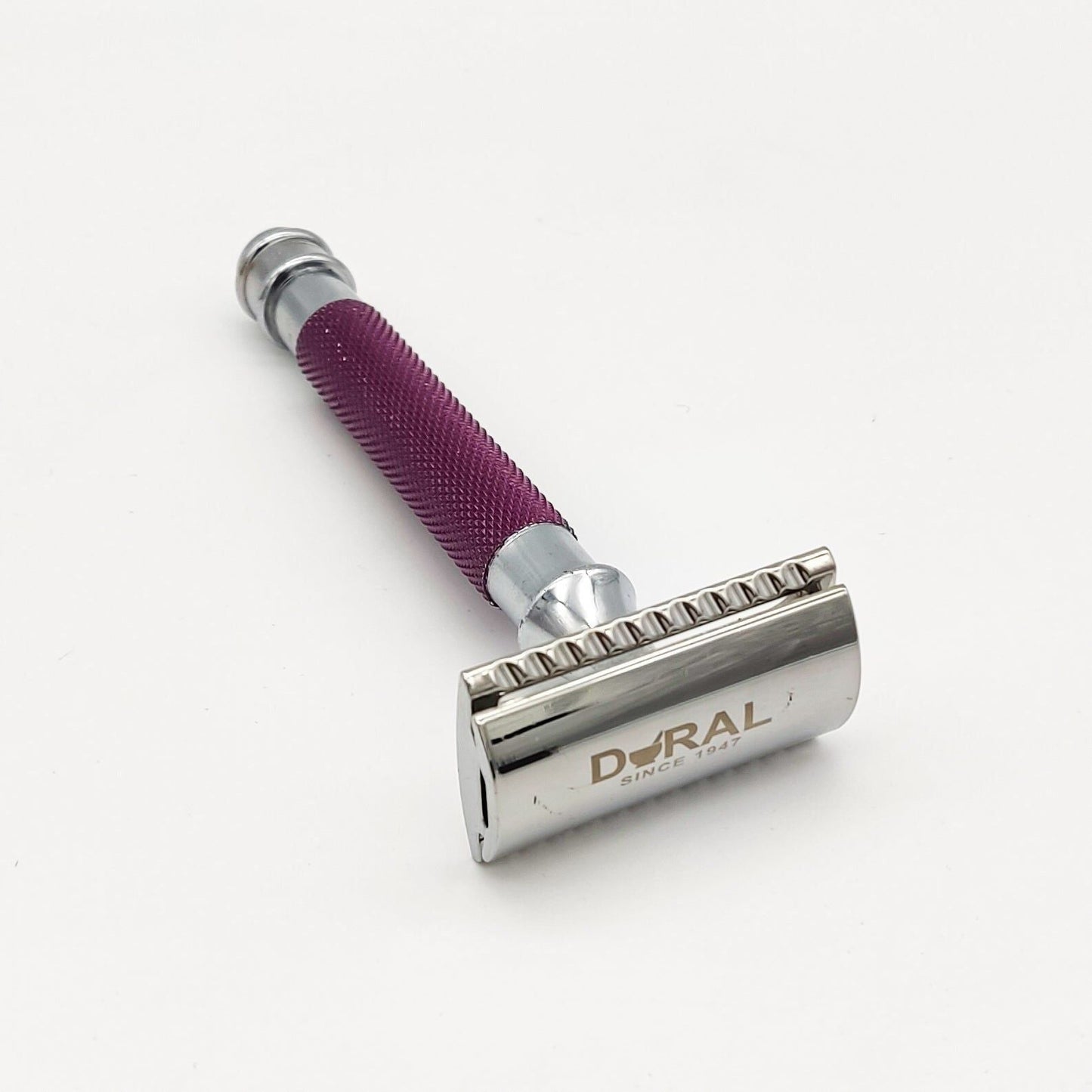 Dural Heavy Stroud Cabezal Doble Bisel Maquinilla de Afeitar Seguridad Deber Púrpura + Funda