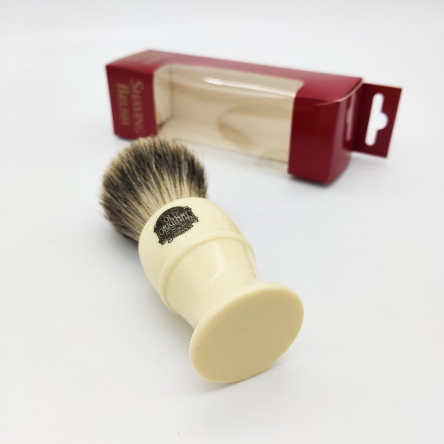 Brosse à raser Vulfix 850 en poils de blaireau pur avec manche en ivoire