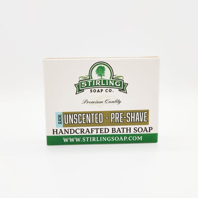 Stirling Soap Co. Glacial Unscented Pre-Shave Bath Soap - 5.5 Oz