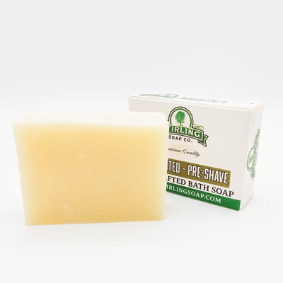 Stirling Soap Co. Glacial Unscented Pre-Shave Bath Soap - 5.5 Oz