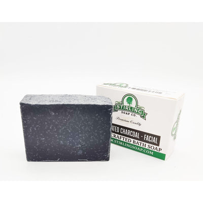 Savon de Bain Facial au Charbon Actif Stirling Soap Co. - 5,5 Oz