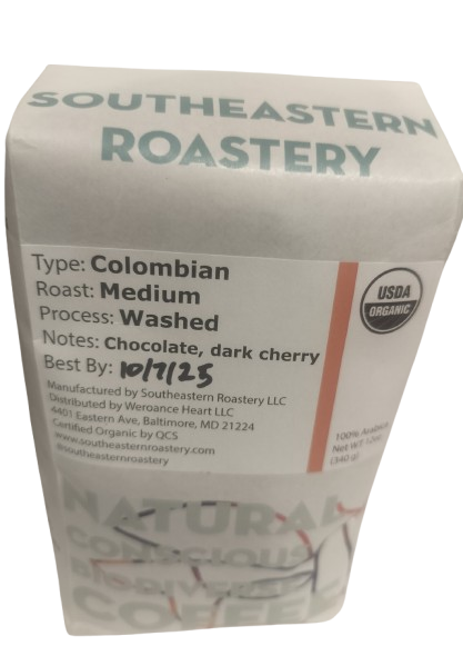 Café colombien biologique HER 12oz torréfié moyen