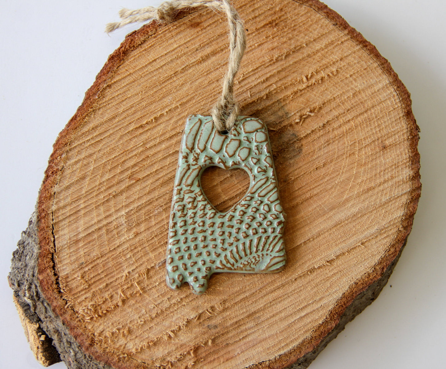 Alabama Heart of Dixie Ceramic Ornament - Korvel