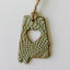 Alabama Heart of Dixie Ceramic Ornament - Korvel