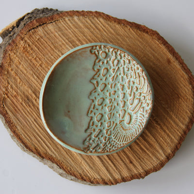 Artisan Lace-Pressed Ring Dish - Korvel