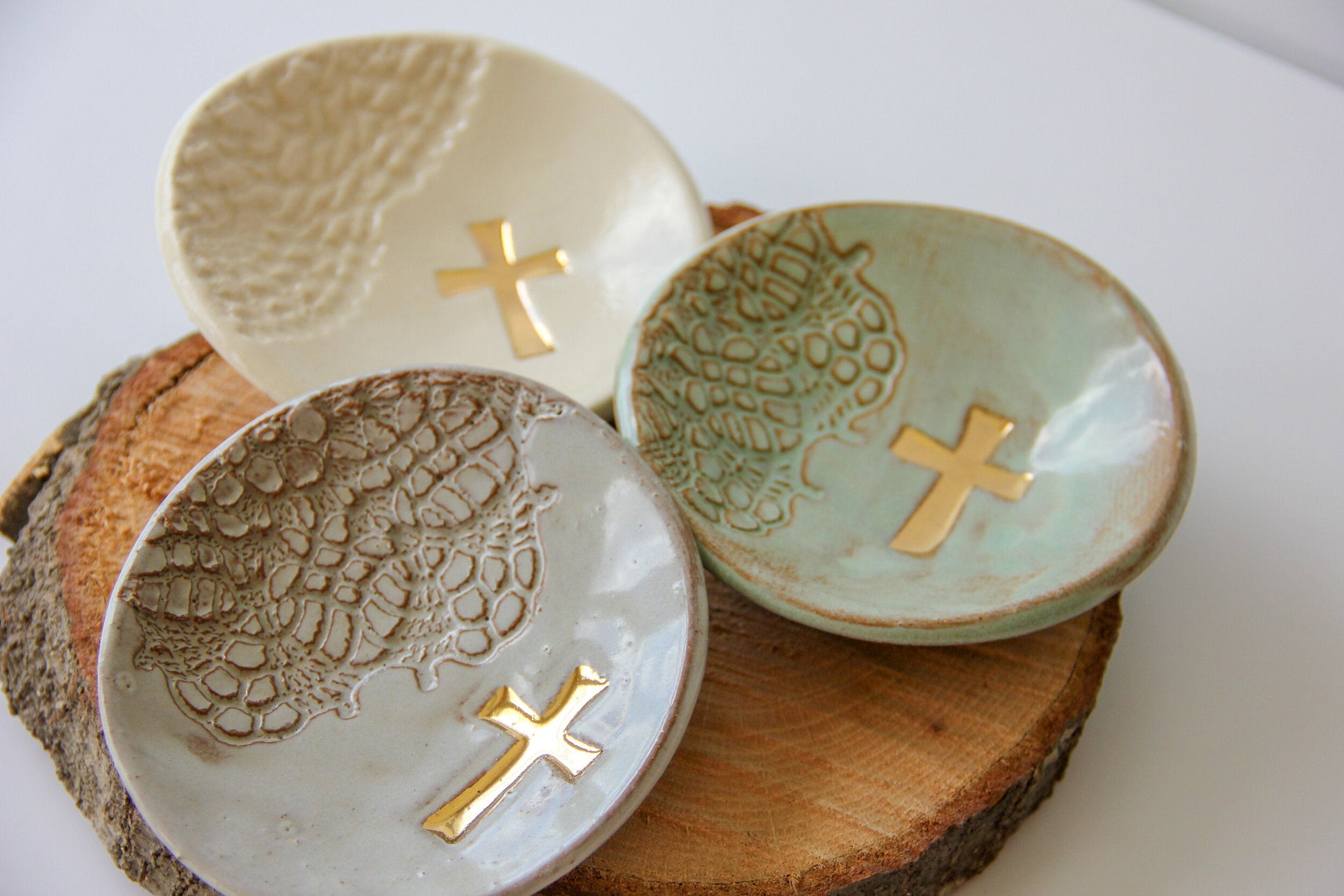 Artisan Cross Ring Dish for Trinkets and Treasures - Korvel