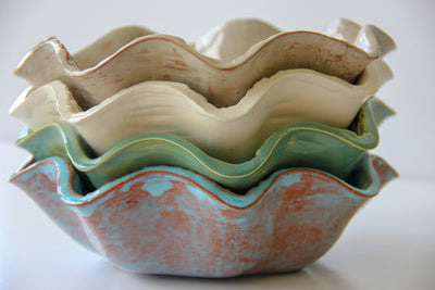 Artisan Lace Blossom Serving Bowl - Korvel