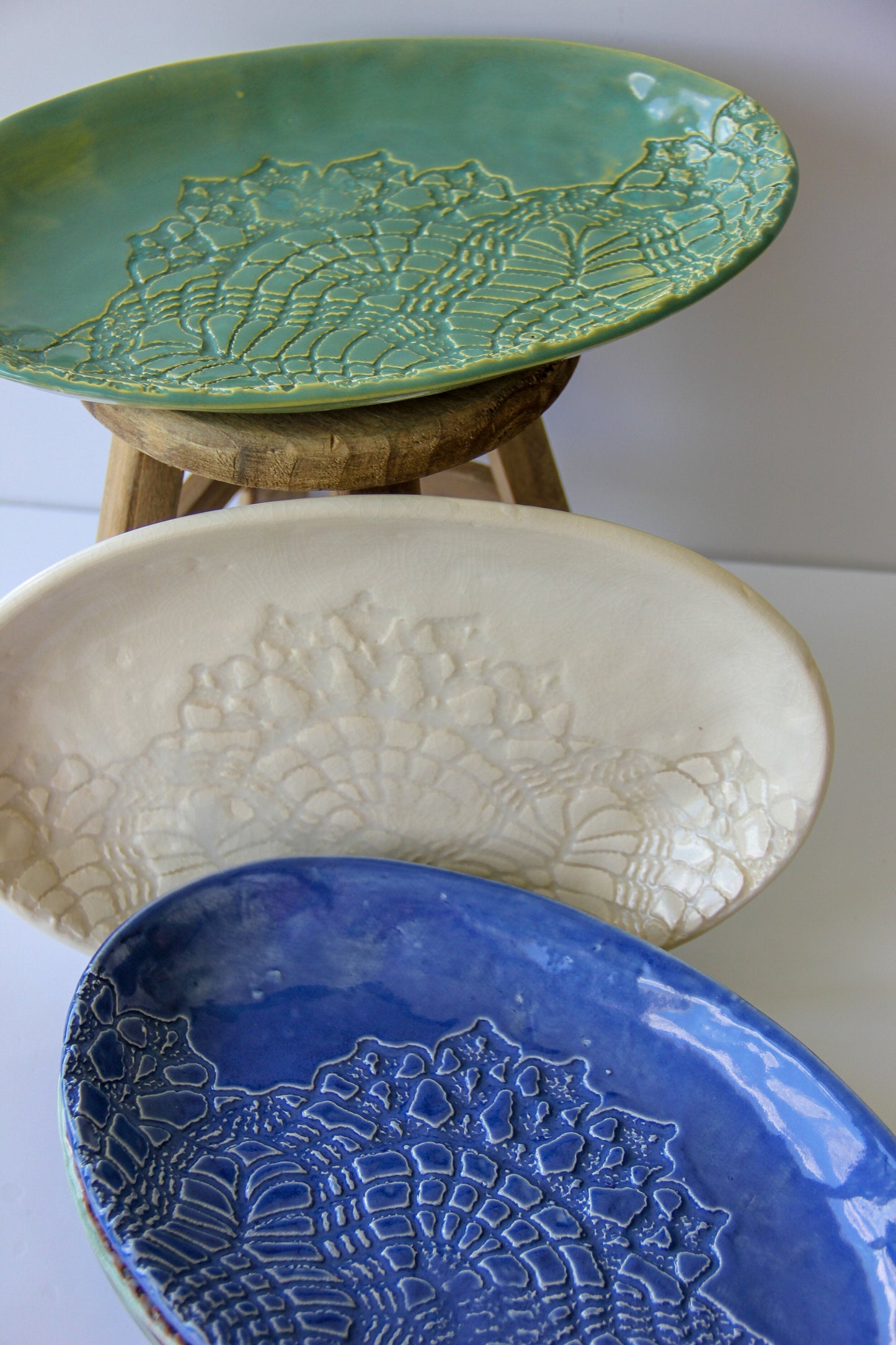 Handcrafted Ceramic Oval Serving Platter - Korvel