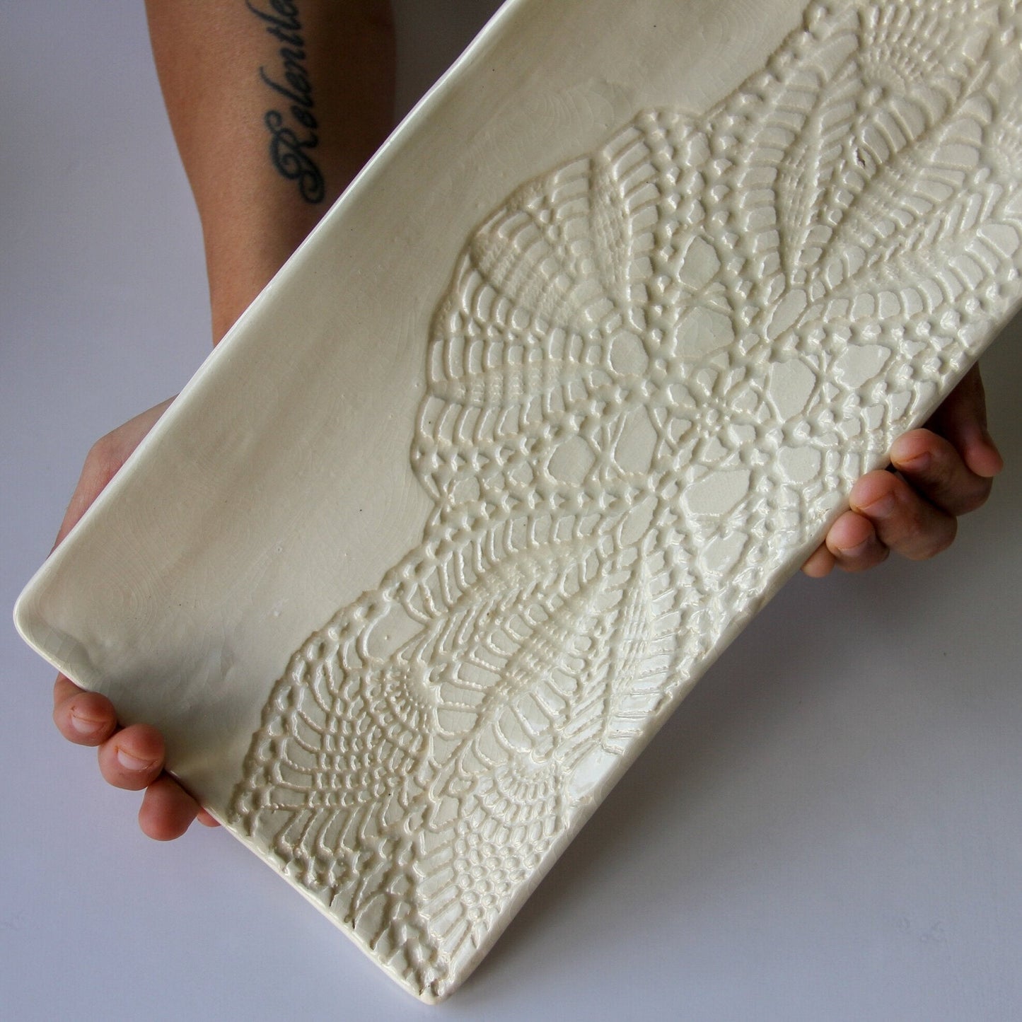 Elegant Handmade Rectangular Serving Platter - Korvel