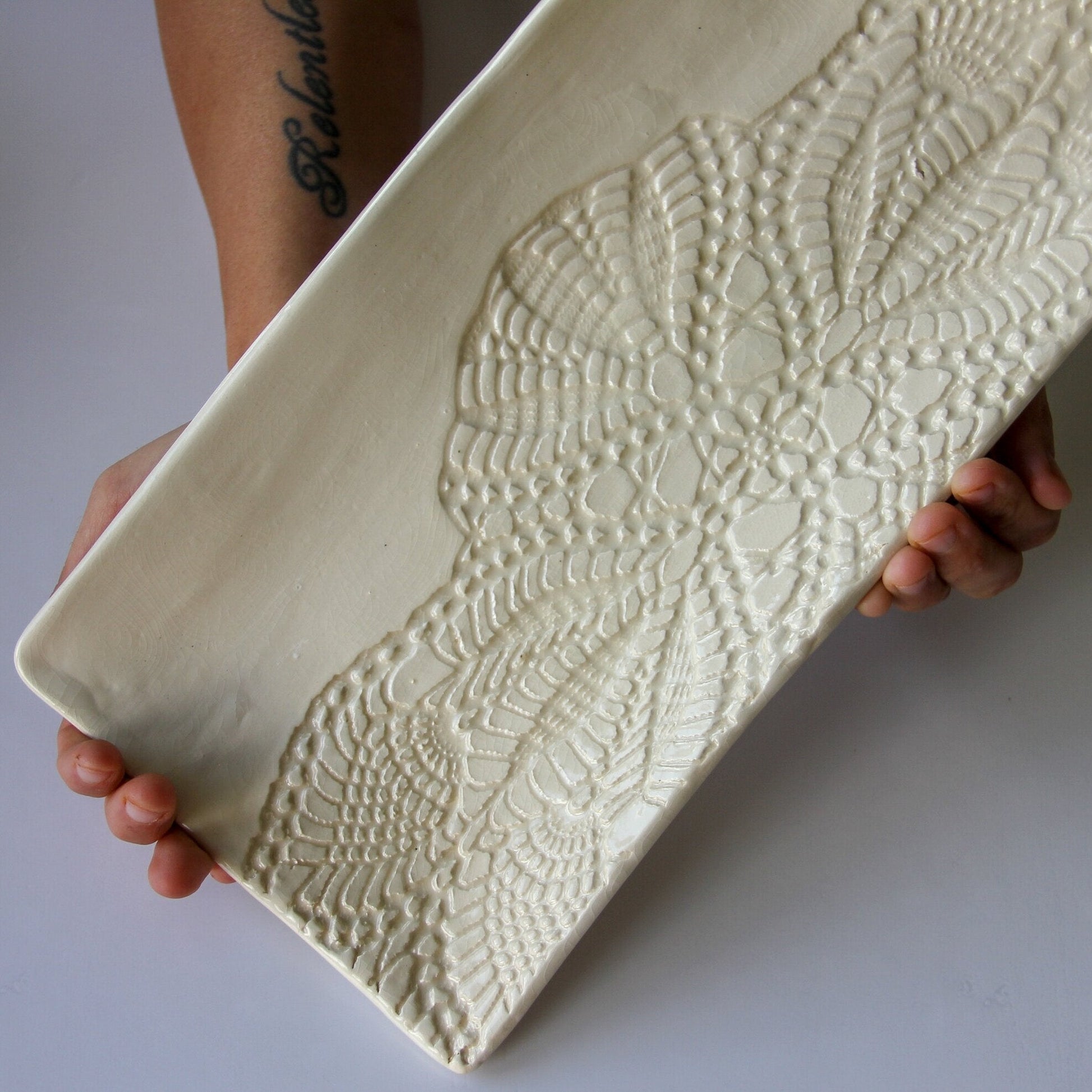 Elegant Handmade Rectangular Serving Platter - Korvel