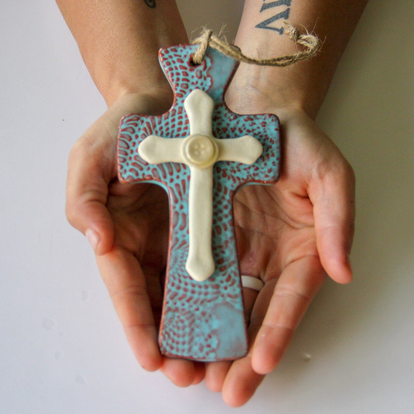 Handcrafted Trinity Cross for Home Decor - Korvel
