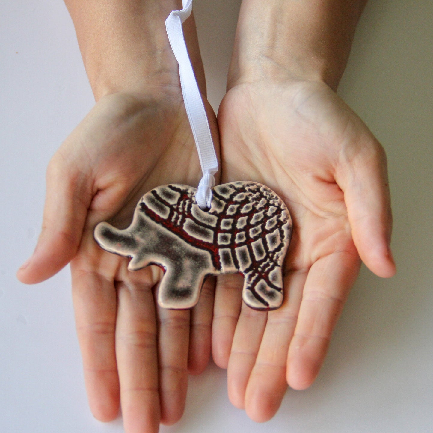 Charming Handmade Elephant Holiday Ornament - Korvel