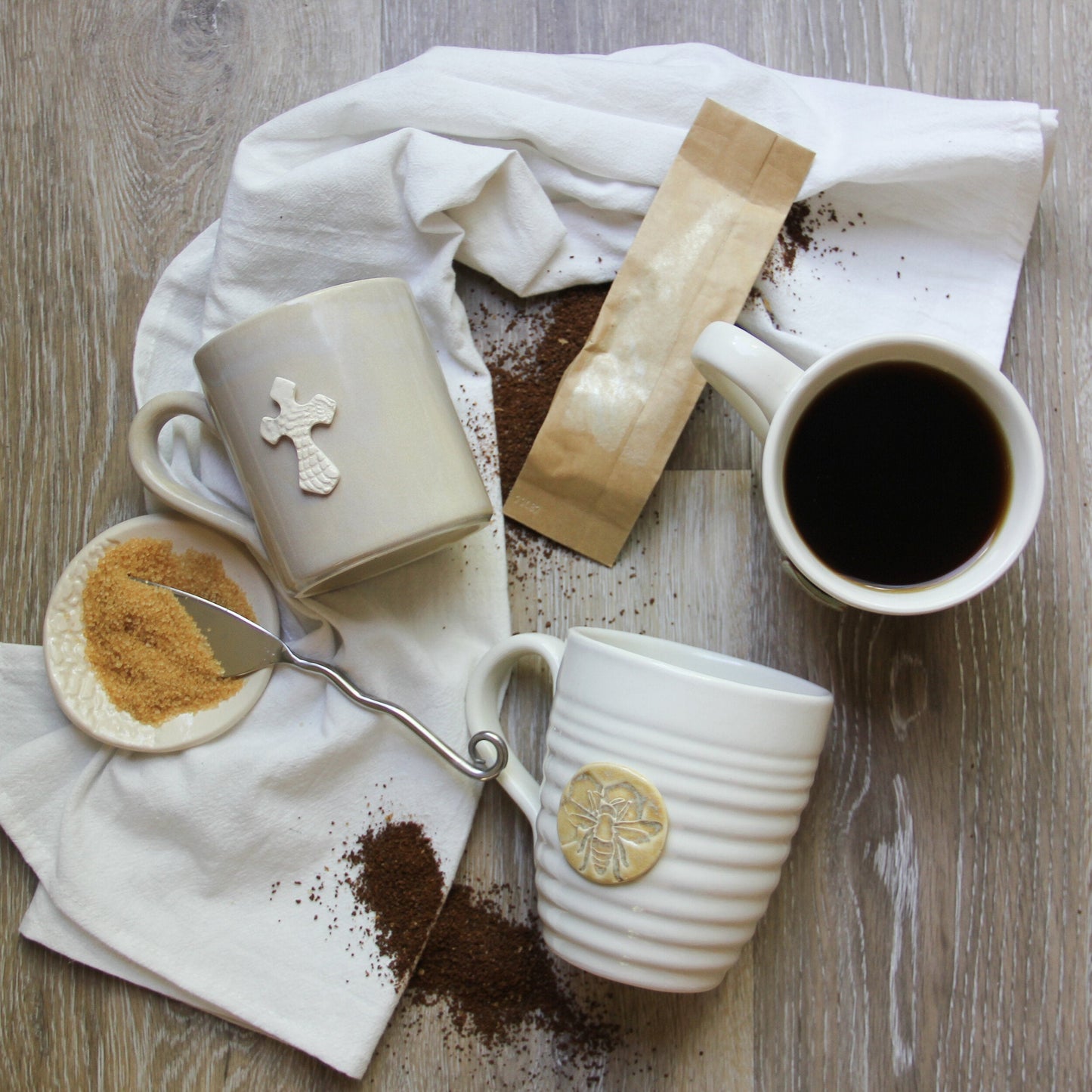 Handcrafted Cross-Themed Coffee Mug - Korvel