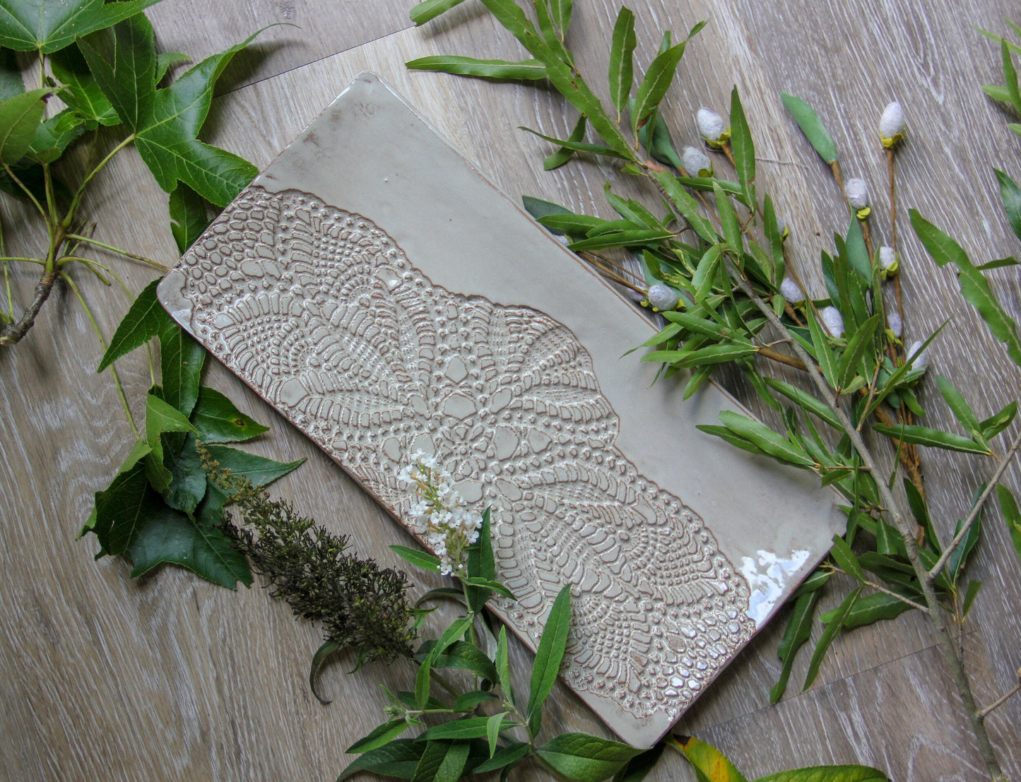 Elegant Handmade Rectangular Serving Platter - Korvel