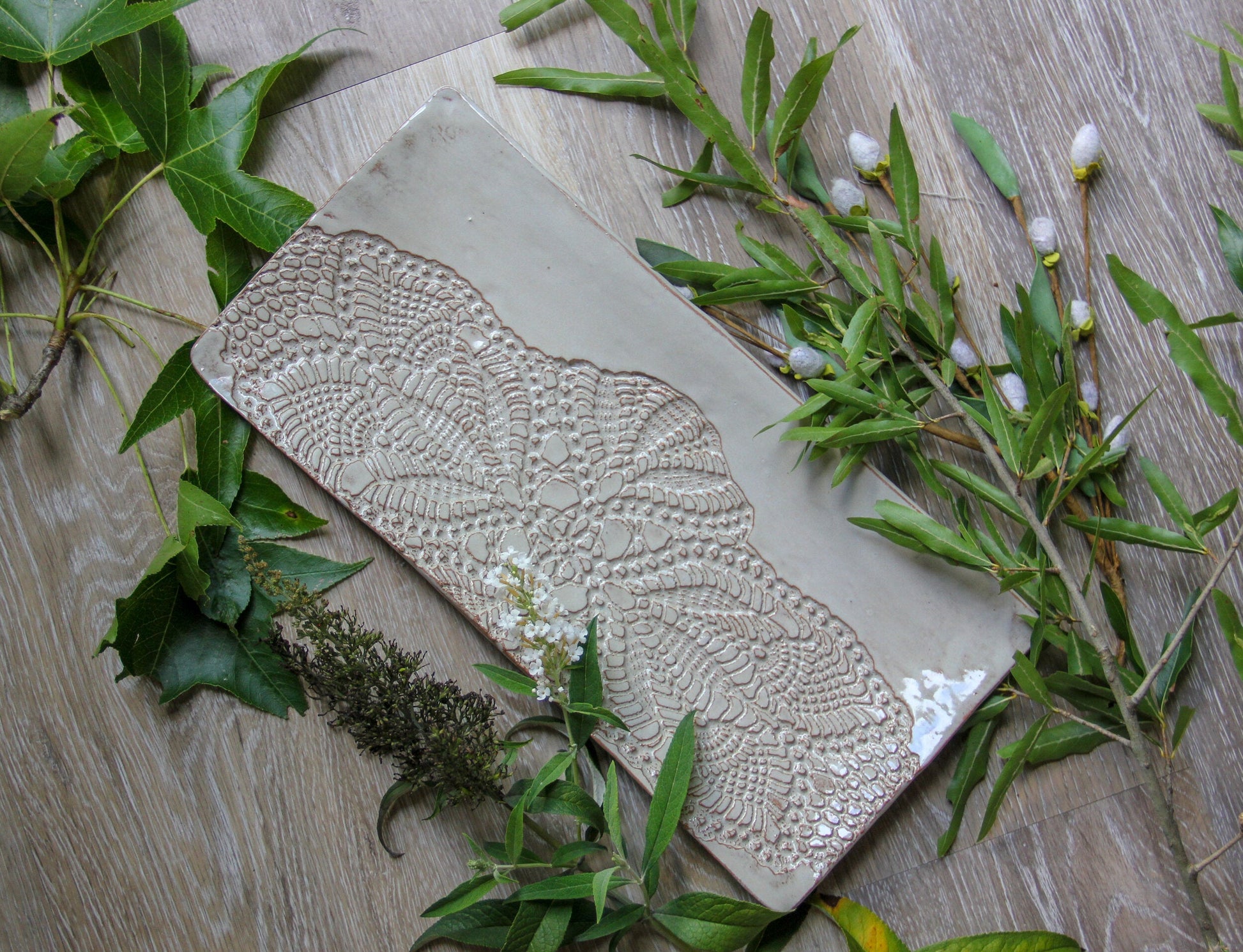 Elegant Handmade Rectangular Serving Platter - Korvel