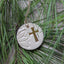 Handcrafted Gold Leaf Cross Ornament - Korvel