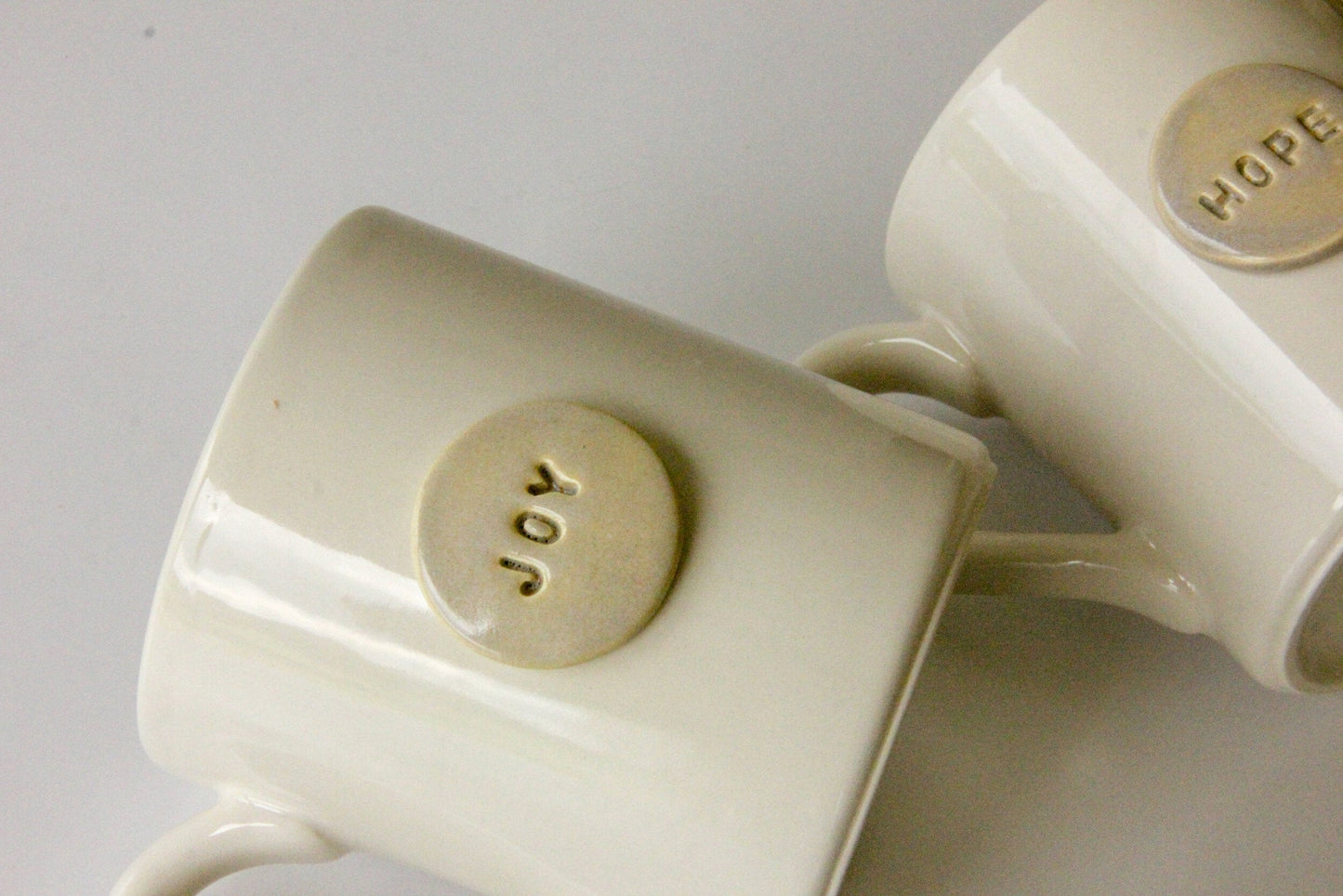 Hope and Joy Hand-Painted Mugs