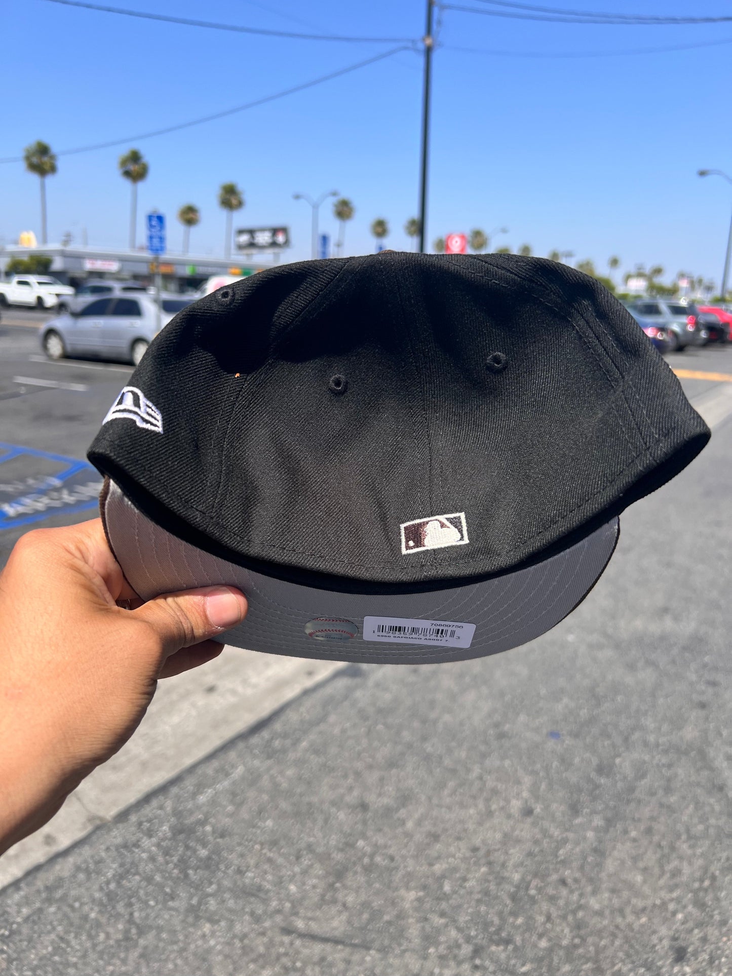Gorra San Francisco Giants Script Negra / Nogal 5950