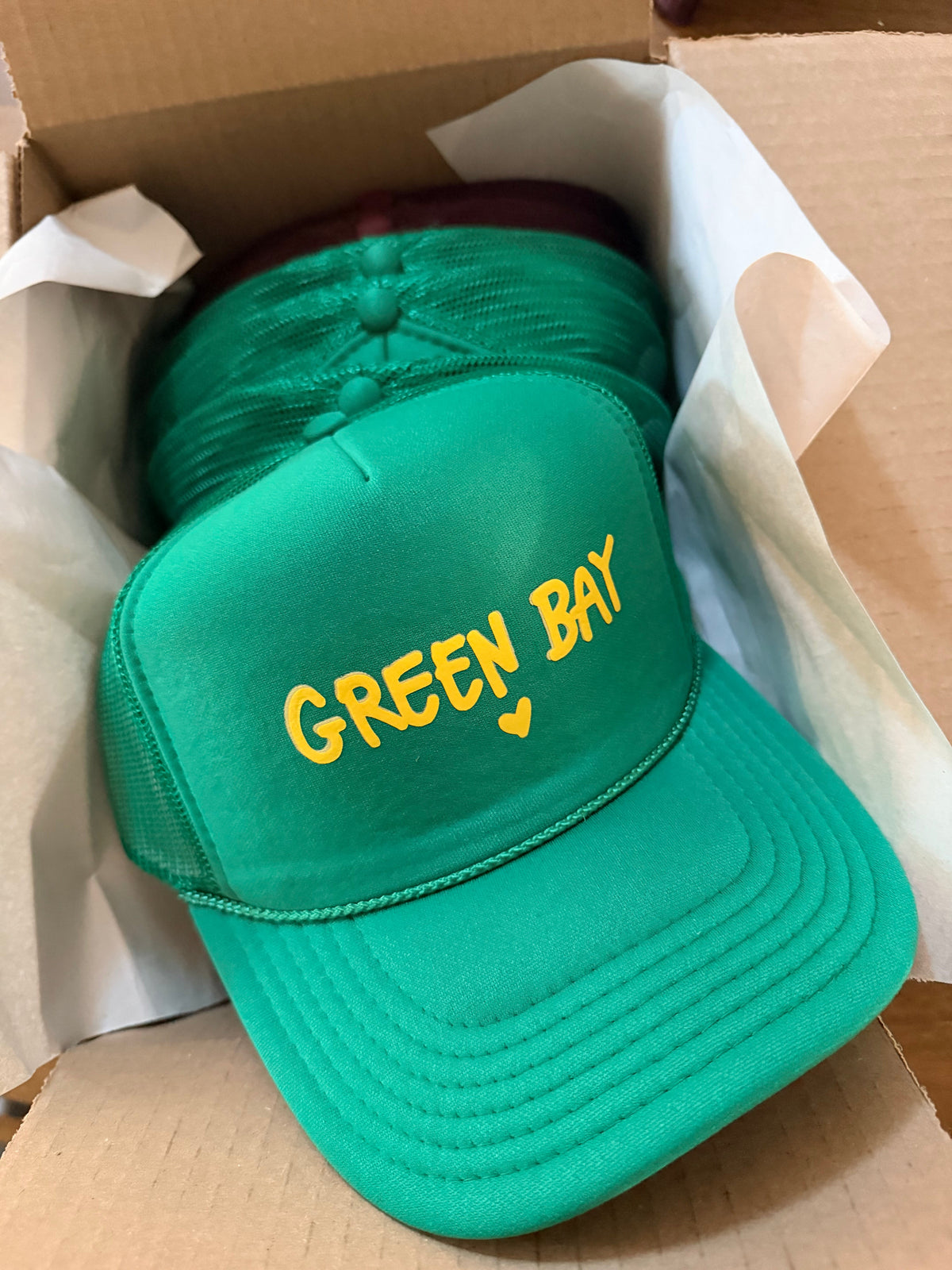 Casquette Trucker Imprimée I Love Green Bay