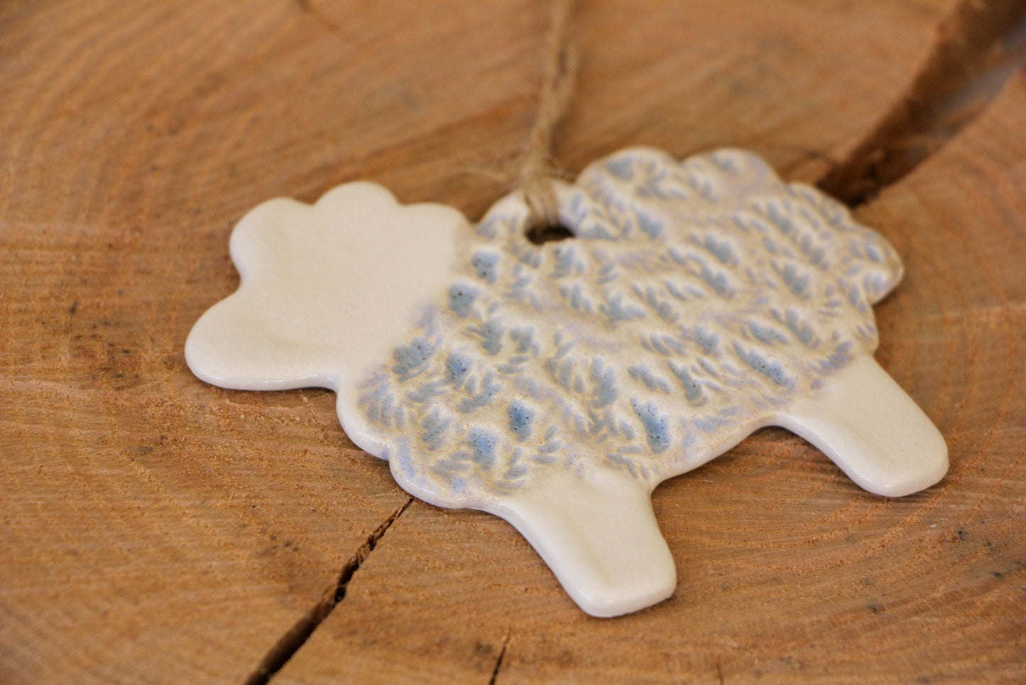 Charming Handmade Ceramic Sheep Ornament - Korvel