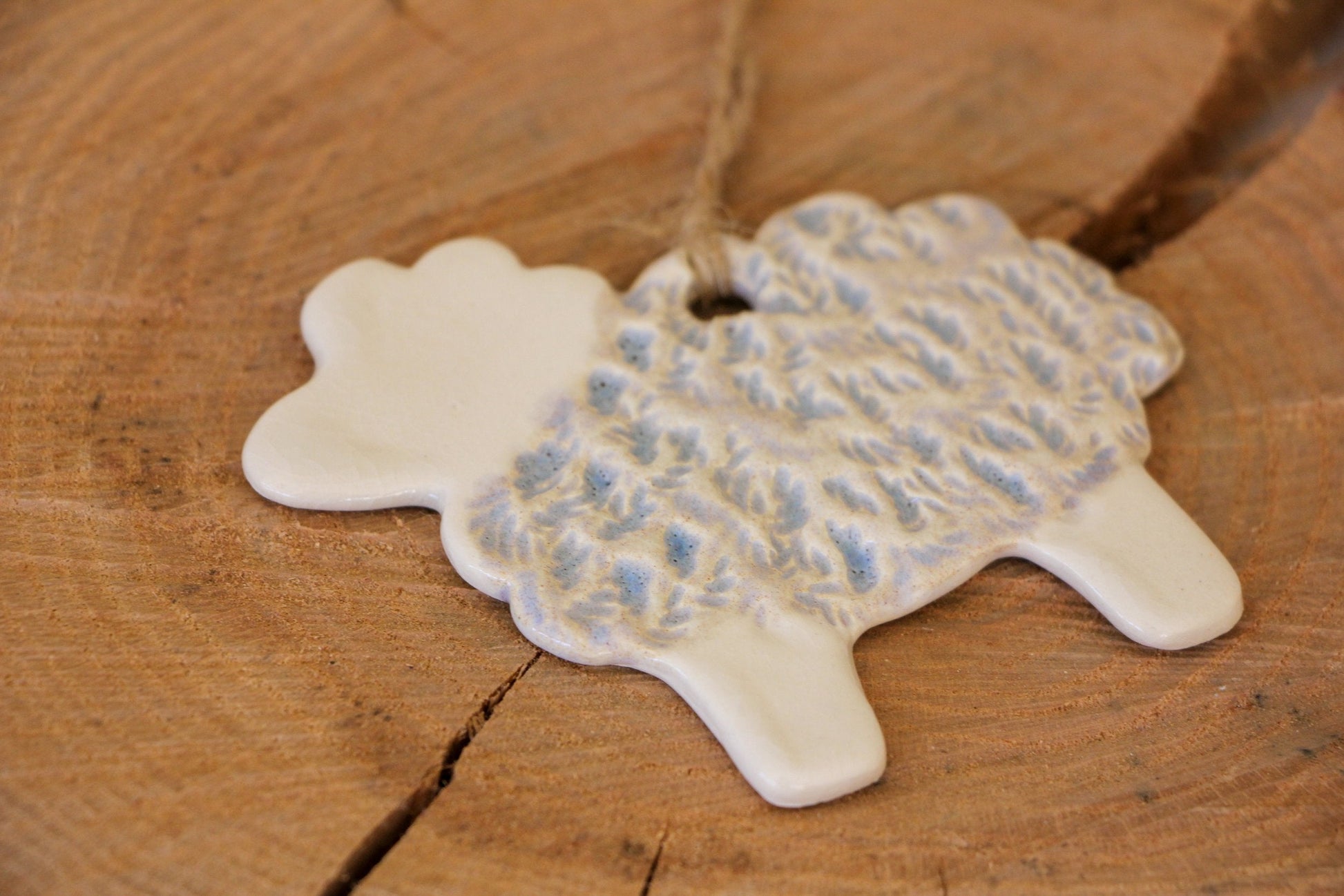 Charming Handmade Ceramic Sheep Ornament - Korvel