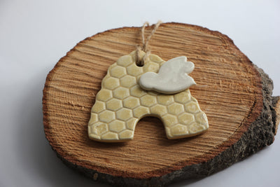 Charming Handmade Beehive Ornament - Korvel